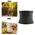 thumbnail image 6 of Unique Bargains M Size Men's Abdominal Slim Belt Adjustable Waist Shaper Tummy Control Body Shaper Waist, Black, 6 of 7