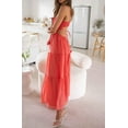thumbnail image 5 of Women Swing Tiered Maxi Dress Sleeveless Spaghetti Strap Cut Out Bodycon Long Dresses Backless Flowy Party Beach Dress, 5 of 7