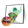 thumbnail image 2 of Pintura de diamante 5D DIY Hugtrwg Taladro en forma especial parcial Elefante Decoración Para el hogar K138, 2 of 9