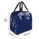 thumbnail image 3 of Disketp Christmas Blue for Insulated Lunch Bag for Women and Men, Perfect for Work, Hiking, Picnic, 3 of 8