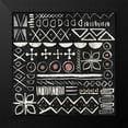 thumbnail image 2 of June, Dina 15x15 Black Modern Framed Museum Art Print Titled - Kasbah Crush Pattern VB, 2 of 5