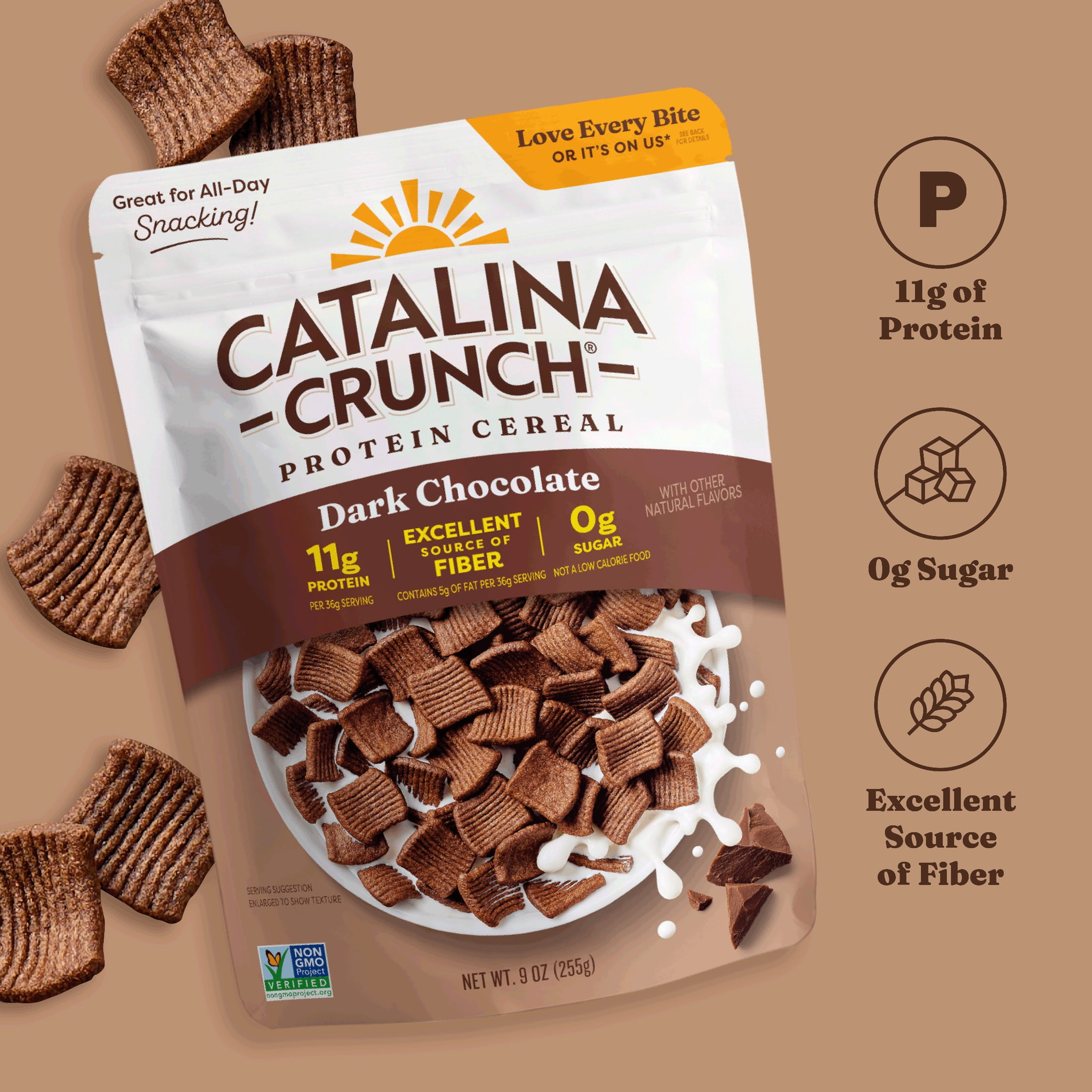 Catalina Crunch Protein Cereal, Dark Chocolate 9 oz