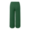 thumbnail image 5 of JJHGVB Cropped Trouser Thin Pants Capris pedal pushers for women Cropped Lounge Trousers Capris with Pockets women's capris Lightweight Wide Leg Trousers Baggy Straight Leg Gauze Pant Z1- 3XL, 5 of 5