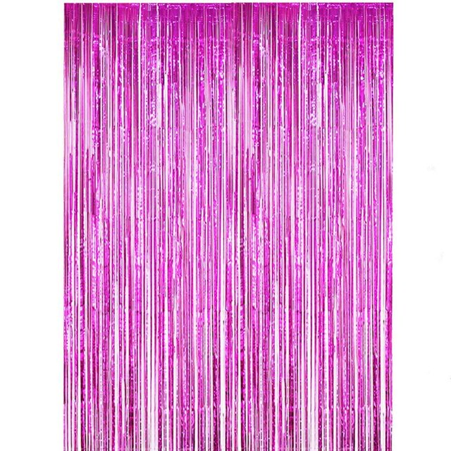 Cortinas de seda de lluvia gruesas para decoración de pared de fondo de cumpleaños, banquete de bodas, cortinas de seda de lluvia, guirnaldas de borlas