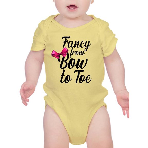 Fance From Bow To Toe Bodysuit Infant -Smartprints Designs,  12 Months