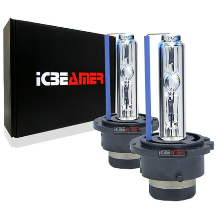 ICBEAMER 8000K D2S D2C D2R Xenon Factory HID Replace Philip Sylvania Osram OEM Headlight low beam Color Light Blue (Best D2r Hid Bulbs)