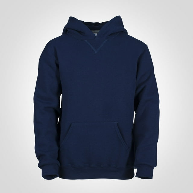 Russell Athletic Youth Dri Power Hooded Pullover Sweatshirt, S, Navy