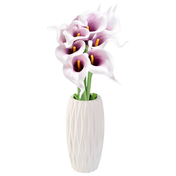 Fake Plants Promotion Sale! Nomeni 10Pc Mini Pu Calla Lily Flower Simulation Flower Home Decoration Photography Props, Home Decor Clearance Sale