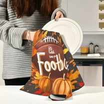 BZSMCE Kitchen Towels Creative Autumn Football Pattern Durable Kitchen Towel