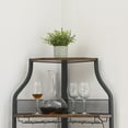 thumbnail image 4 of AKDSteel Farmhouse Wine Bar Corner Cabinet with Storage, Small Buffet Sideboard with Detachable Rack and Buffet Mesh Door, Glass Rack, Liquor Coffee Bar Cupboard for Kitchen, Dining Room, 4 of 9