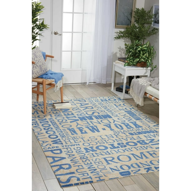 Waverly Sun & Shade "Pattern Destinations" Citrus Indoor/Outdoor Area