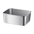 6 Rectangular Boxes Brixlen 6‑Pack Food‑Grade Stainless Steel Food Storage Containers with ...