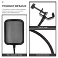 Protective Mic Guard Noise Cancelling Microphones Square Stand Pop
