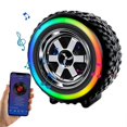 thumbnail image 2 of Wireless Speaker Small Car Wheel Shaped Speaker with Led Light, 2 of 5
