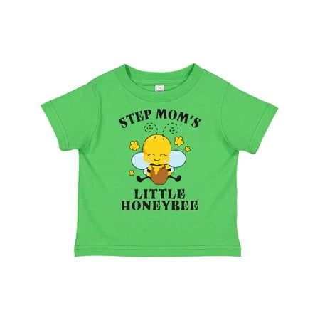 

Inktastic Cute Bee Step Mom s Little Honeybee with Stars Gift Toddler Boy or Toddler Girl T-Shirt