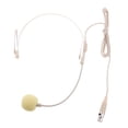 thumbnail image 4 of 2xDouble Ear Hook Auriculares con Cable Headworn Micrófono Beige XLR 3Pin Sunnimix Micrófono de diadema de 3 pines, 4 of 8