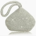 thumbnail image 6 of LZCKDPX Womens Evening Clutch Bag Designer Evening Handbag Hand Bag,Lady Party Wedding Clutch Purse,Triangle Shape Sliver, 6 of 6