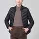 thumbnail image 5 of Parkas de manga larga para mujer, chaqueta de plumón con cuello alto y cremallera, ligera y versátil, con bolsillos, para invierno, de algodón., 5 of 5