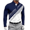 thumbnail image 2 of Dolkfu Men Shirts Casual Long Sleeve Graphic Work Polos Golf Office Regular Fit Mens Tshirts XL, 2 of 5