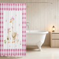 thumbnail image 3 of Erosebridal Goose Shower Curtain 72Wx72L for Girls, Pink Hats Waterproof Bathroom Curtain, 3 of 5