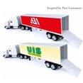 thumbnail image 4 of Camión NewRay Kenworth W900 réplica blanca a escala 1/43, 4 of 4