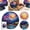 color6, variant on Stained Glass Style Mountain Landscape Wooden Puzzle, Vibrant Sunset Valley Round Jigsaw with Irregular Pieces for Adults and Teens