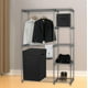 thumbnail image 4 of Cesta para ropa sucia, sencilla, plegable, con tapa, negra, 4 of 7