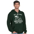 thumbnail image 5 of Not All Who Wonder Are Lost UFO Cute Zip Up Hoodie Men's Women's Brisco Brands 5X, 5 of 6