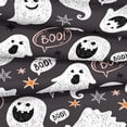 thumbnail image 2 of Move Over Cartoon Duvet Cover Set Queen Black White Kids Bedding Sets Cute Ghosts Pattern Microfiber No Filling, 2 of 6