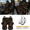 thumbnail image 3 of Yuyamidu Dragonfly Car Seat Cover Set of 15 Butterfly Auto Steering Wheel Cover Seat Belt Strap Pads Cup Coasters Trash Bag Air Vent Storage Bag Rearview Mirror Cover Keychain Auto Accessories, 3 of 7