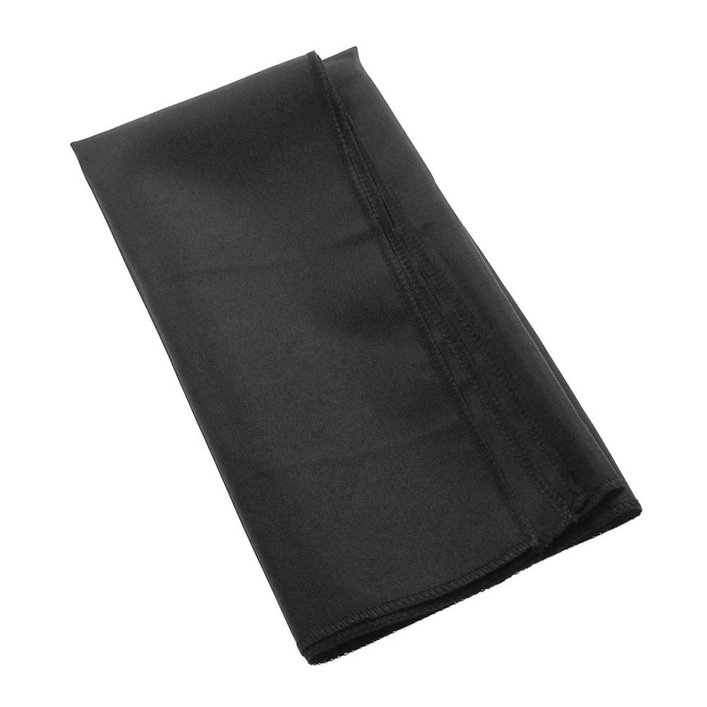 Fabric Cloth Napkin, 20inch, 6Piece, Black
