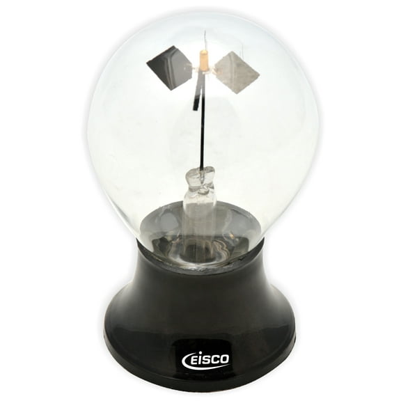 Crook's Radiometer, 2.75" (70mm) Diameter, Mounted on a Sturdy Plastic Base - Eisco Labs
