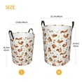 thumbnail image 3 of Naloa Squirrel Playing Large Laundry Basket Waterproof Round Collapsible Storage bin with Handles for Hamper Kids Room,Toy StorageSmall, 3 of 6