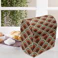 thumbnail image 4 of Circle Lounger Chair Bag, Conceptual Design Retro Style Circular Shapes Dots Spots Curvy Wavy Old Fashioned, High Capacity Storage with Handle Container, Lounger Size, Multicolor, by Ambesonne, 4 of 5