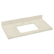 36-in. W X 18.25-in. D Marble Top In Beige Color For 1 Hole Faucet