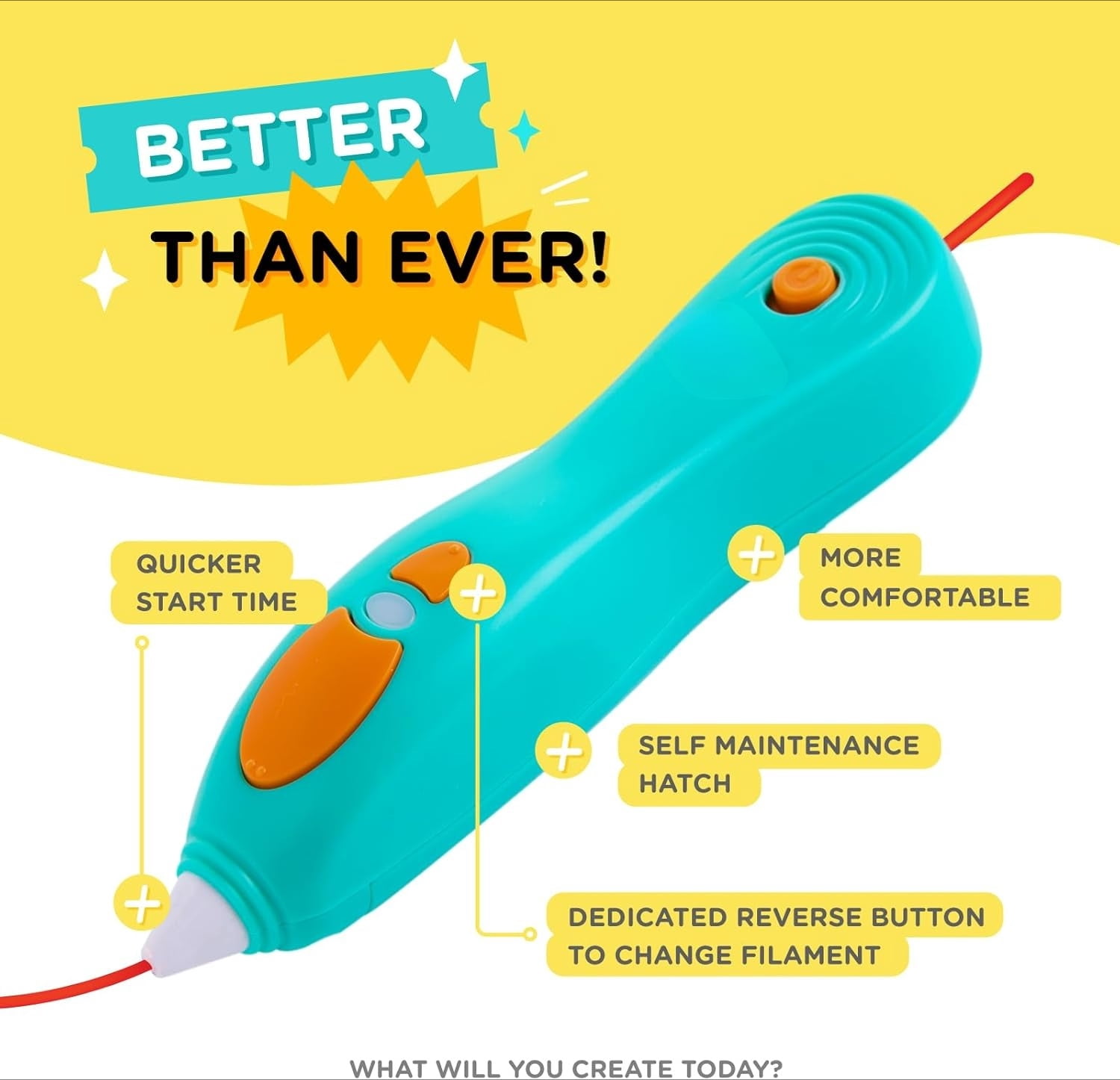 3D Printing Pen for Kids Ages 6+, Safe No-Hot-Parts Educational STEM Toy with Doodle Mat & Stencils, Easy to Use Art Activity Kit, Complete Start+ Essentials Set with Plastics & Guide