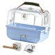 thumbnail image 4 of Transportín de viaje para pájaros, suministros para mascotas, jaula para loros, periquitos, pinzones y cacatúas. Conjunto azul, 4 of 8