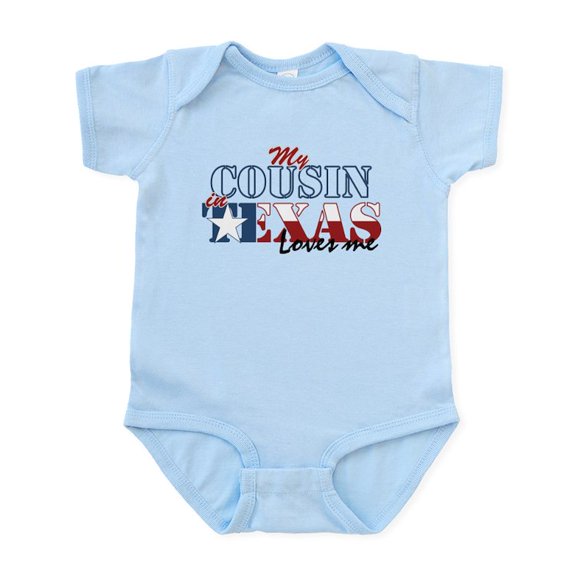 CafePress - My Cousin In TX Baby Light Bodysuit - Baby Light Bodysuit, Size Newborn - 24 Months