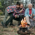 thumbnail image 3 of Costway Portable Fire Pit Outdoor 58,000 BTU Propane Patio Lava Rocks Camping Events, 3 of 10
