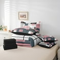 thumbnail image 5 of YST 7-Piece Black White Grey Pink Geometric Bedding Set, Modern Abstract Lines Bed Set, Full, 5 of 5