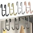 thumbnail image 4 of linyes Stainless Steel Over Glass Door Shower Door Back Shower Towel Rack S-Shape, 4 of 6