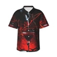 thumbnail image 2 of Picia Halloween Vampire Party Gentle Cotton Regular Fit Short Sleeve Casual Hawaiian Shirt for Men-Small, 2 of 8