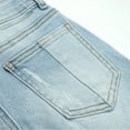 thumbnail image 2 of KIDSCOOL SPACE Boys Summer Denim Shorts, Soft Strechy Elastic Band Inside Half Jean Pants,6-7 Years, 2 of 5