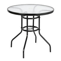 iTopRoad 32" Patio Table Outdoor Round Dining Table, Garden Bistro Table