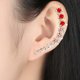 thumbnail image 2 of Pendientes Aros para Mujer Cristales Puños Plata con Pendientes Pendientes Circonita, 2 of 3