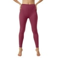 thumbnail image 2 of Zofedap High Waisted Ultra Soft Leggings for Women - Capri Length and Biker Shorts - Available in Plus Size Brick Red,Size L, 2 of 9