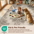 thumbnail image 4 of Design&I 2'x3' Washable Doormat Ultra-Thin & Non-Slip Skid-Resistant Faded Neutral Field Interlocking Motifs Decorative Border Vintage for Entryway, Indoor, 4 of 7