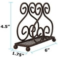 thumbnail image 3 of Blue Donuts Scroll Collection Steel Napkin Holder Freestanding Tissue Dispenser Organizer for Kitchen Countertop, Durable, Sturdy, Home Décor - Bronze, 3 of 7