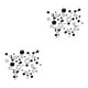 thumbnail image 1 of Inteprter Burbujas Decoración de Pared Ducha Ba?o Azulejo Extraíble Decal Pegatina Mural negro 2piezas Inteprter CBP052442, 1 of 5