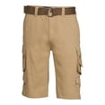 thumbnail image 6 of Lazer Mens Belted Ripstop Stacked Cargo Shorts, Waist Sizes 29"-40", 6 of 6